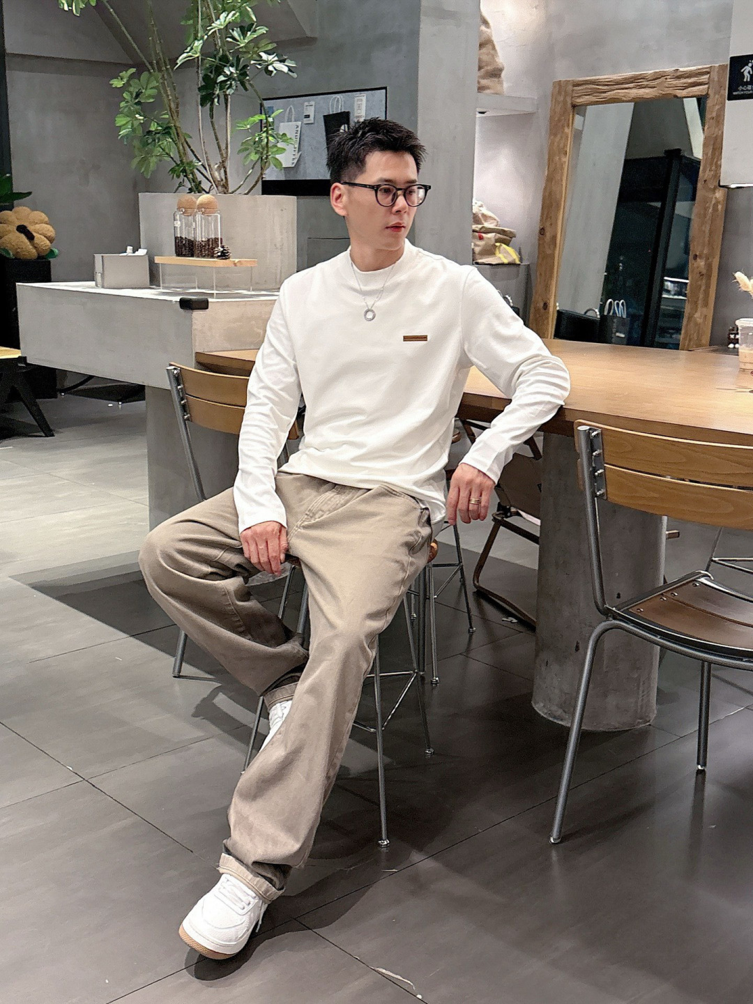 Z ZEGN 2025秋冬系列长袖打底衫码数：M-5XL 常规版型棉莫代尔打底。精选棉与莫代尔混纺面料，