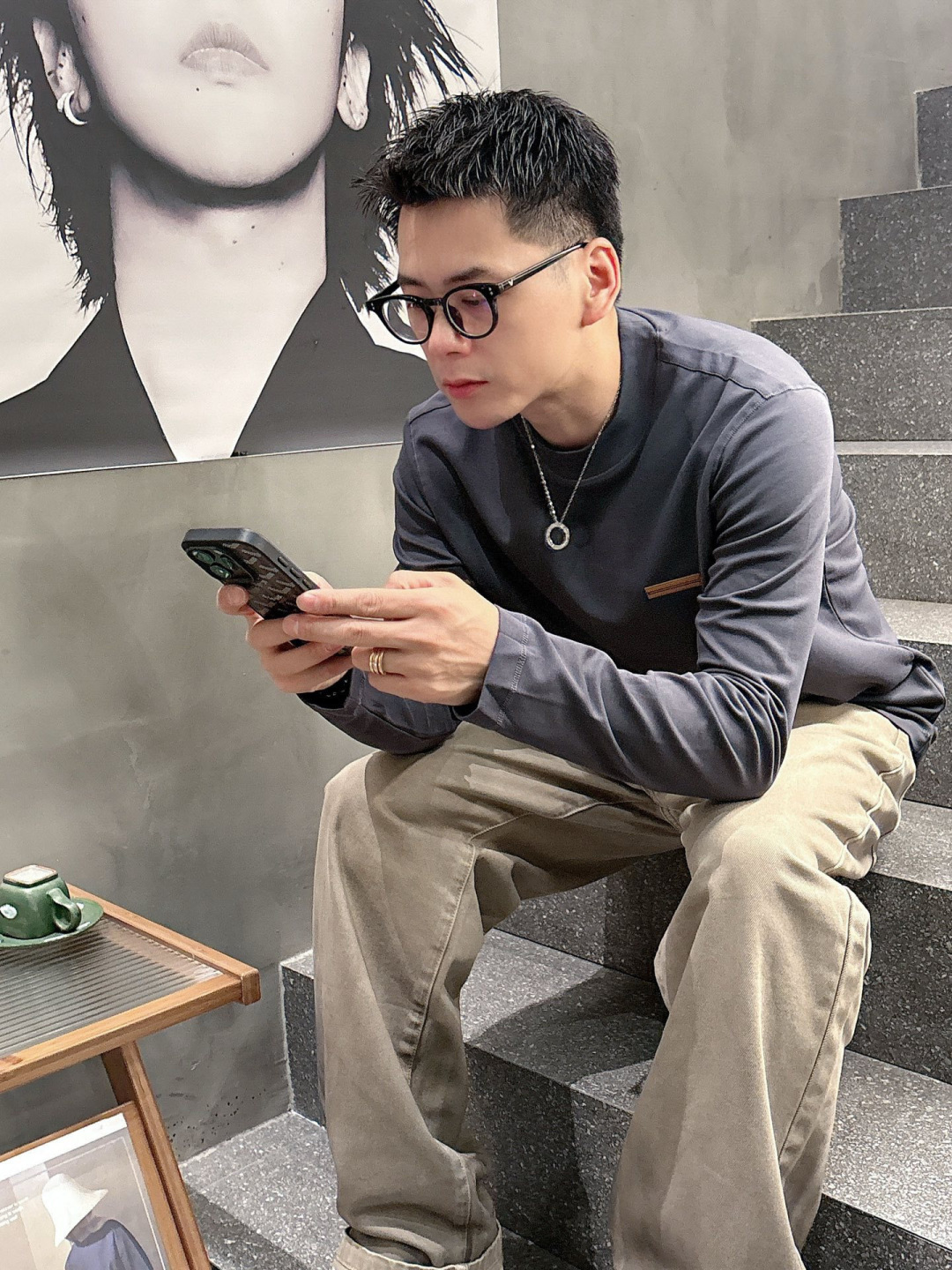 Z ZEGN 2025秋冬系列长袖打底衫码数：M-5XL 常规版型棉莫代尔打底。精选棉与莫代尔混纺面料，