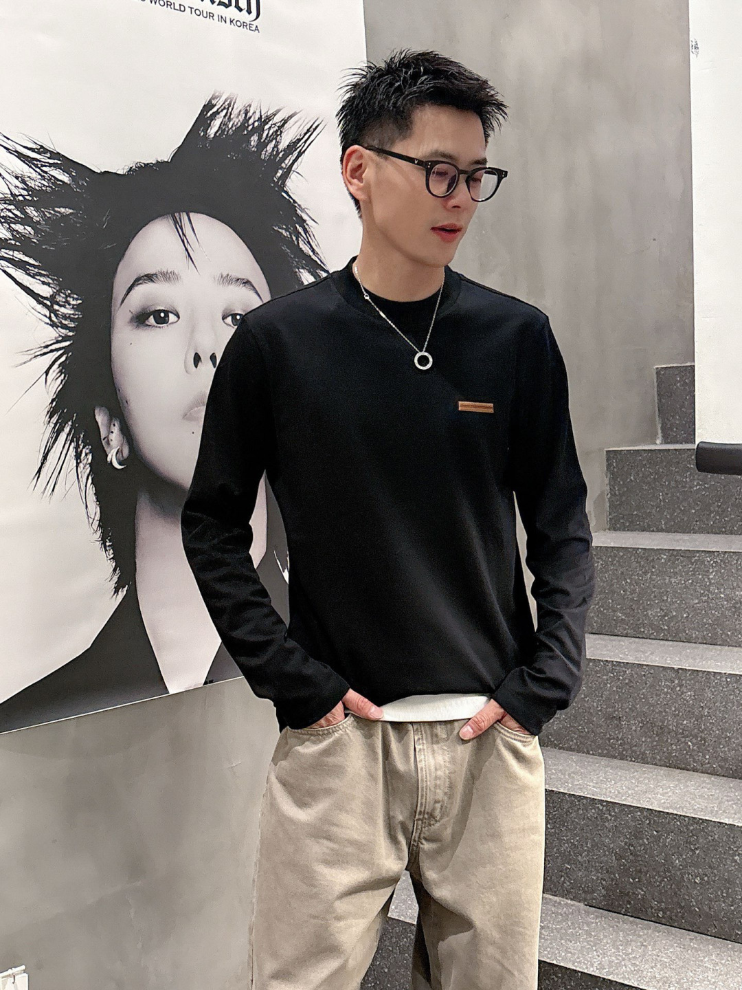 Z ZEGN 2025秋冬系列长袖打底衫码数：M-5XL 常规版型棉莫代尔打底。精选棉与莫代尔混纺面料，