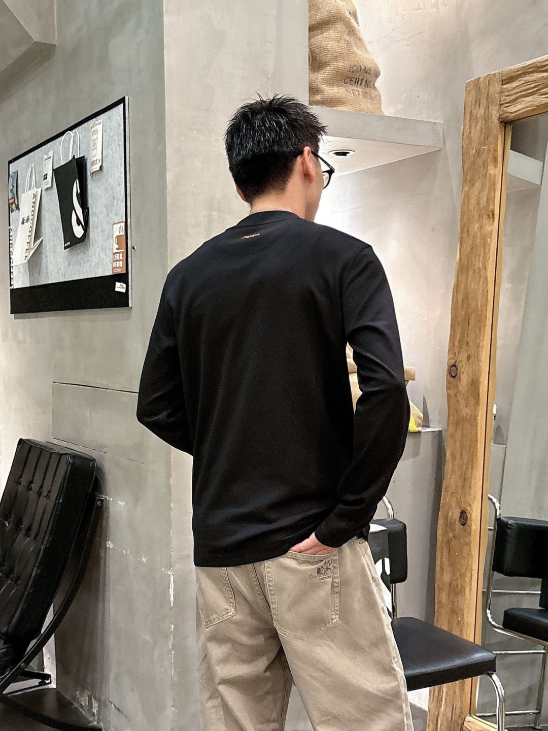 Z ZEGN 2025秋冬系列长袖打底衫码数：M-5XL 常规版型棉莫代尔打底。精选棉与莫代尔混纺面料，