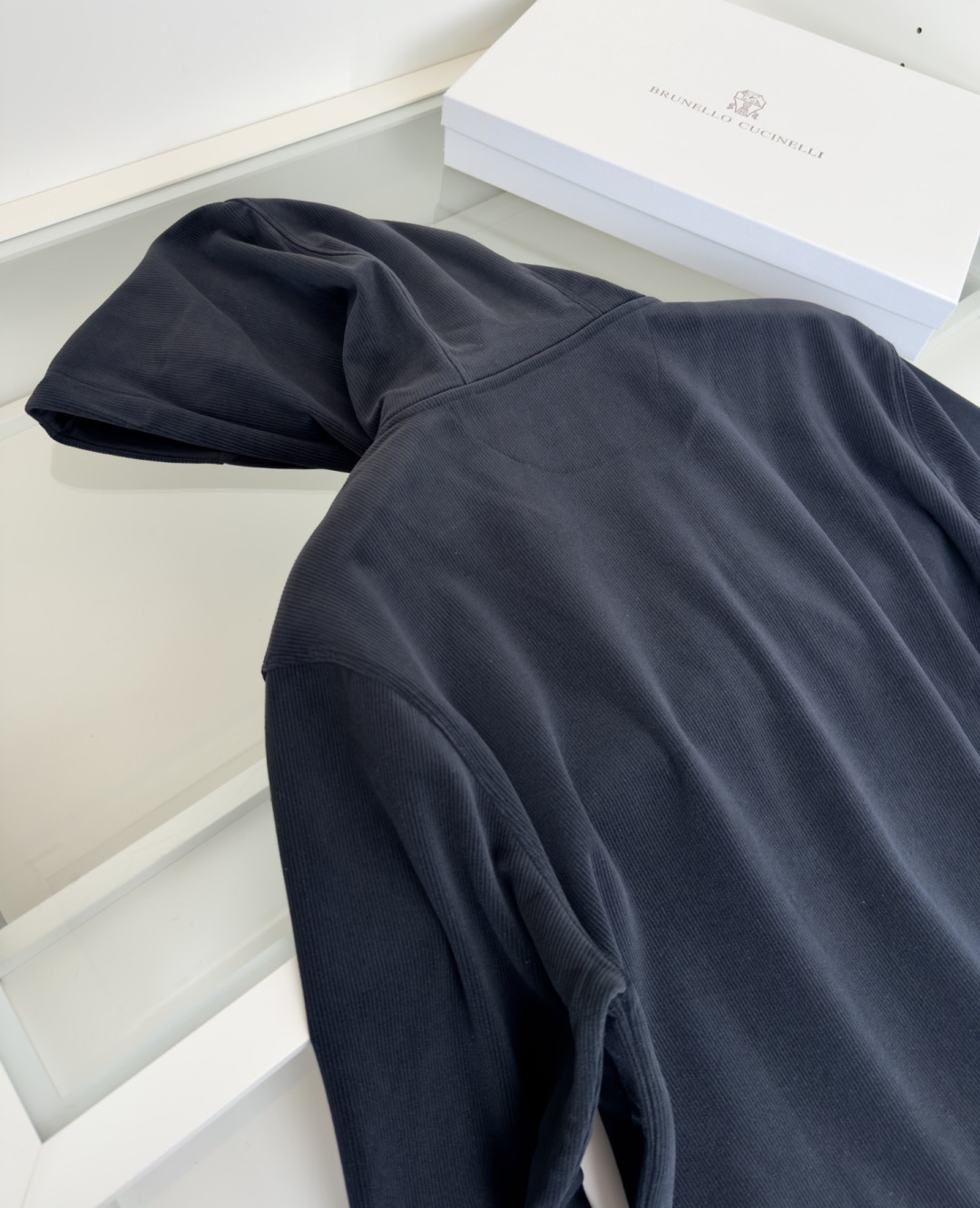 Bru**llo Cuci**lli 老钱新贵推荐！客供订织坑条男士连帽休闲卫衣外套 他家设计师钟爱的竖