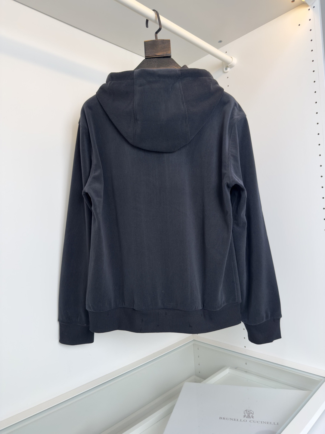 Bru**llo Cuci**lli 老钱新贵推荐！客供订织坑条男士连帽休闲卫衣外套 他家设计师钟爱的竖