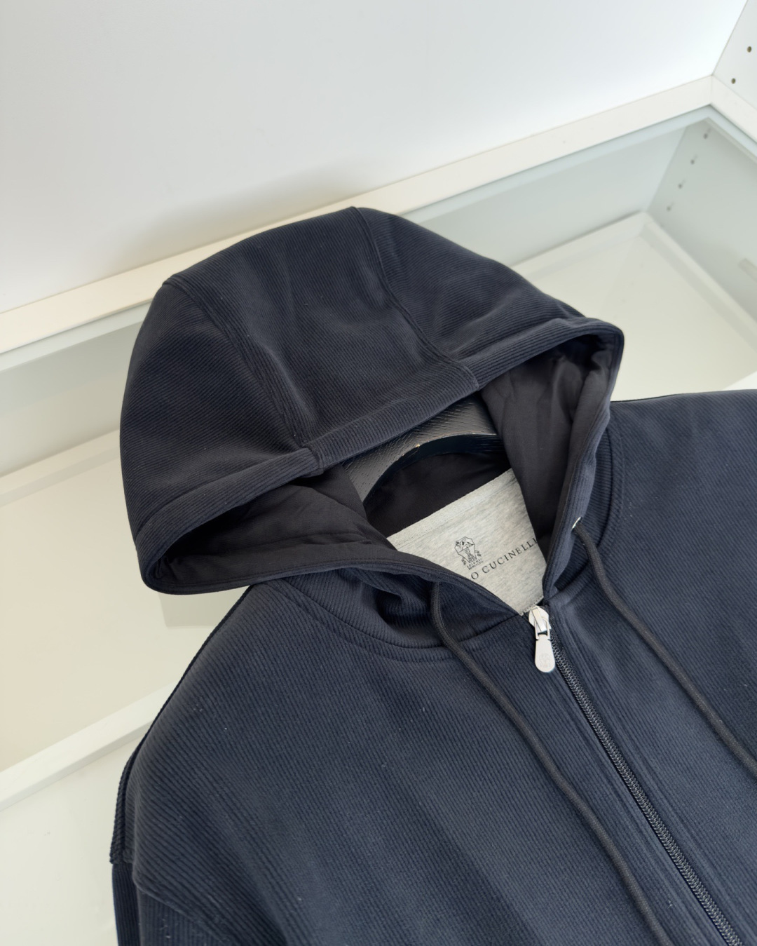 Bru**llo Cuci**lli 老钱新贵推荐！客供订织坑条男士连帽休闲卫衣外套 他家设计师钟爱的竖