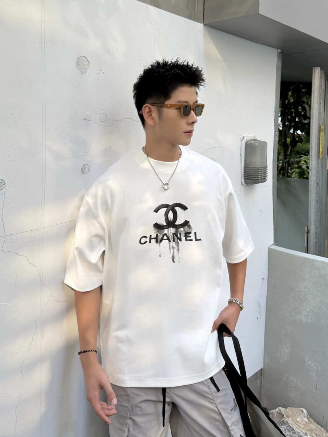 2025新款香奈儿磨破短袖尺码 ：XS S M L XL