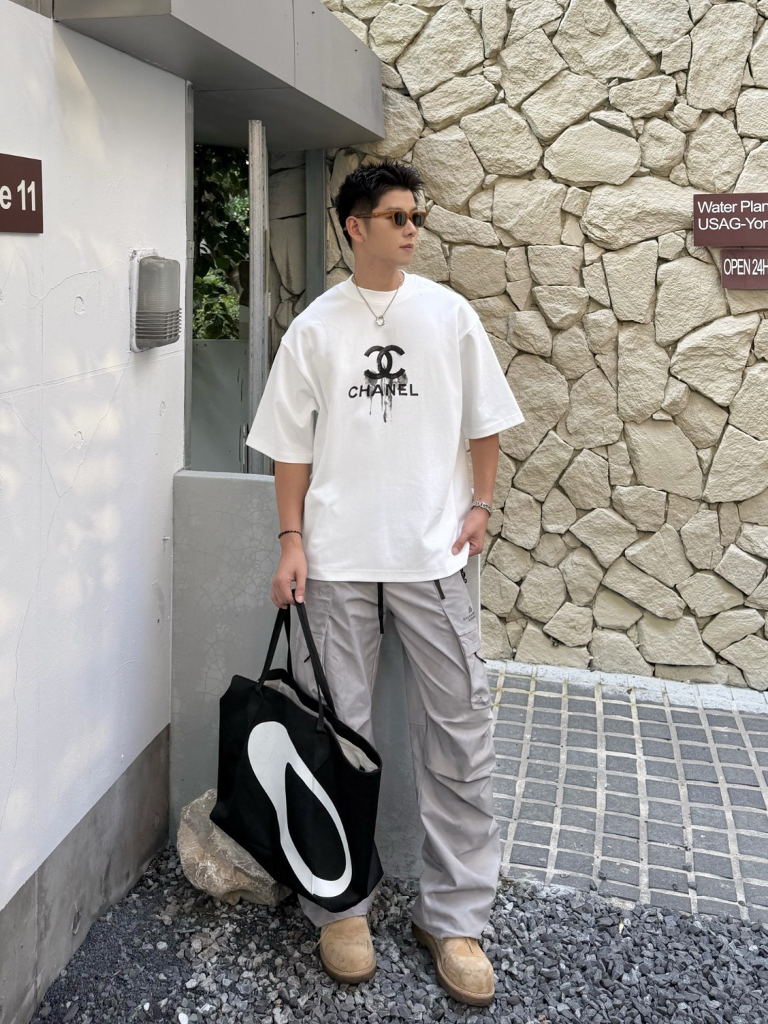 2025新款香奈儿磨破短袖尺码 ：XS S M L XL