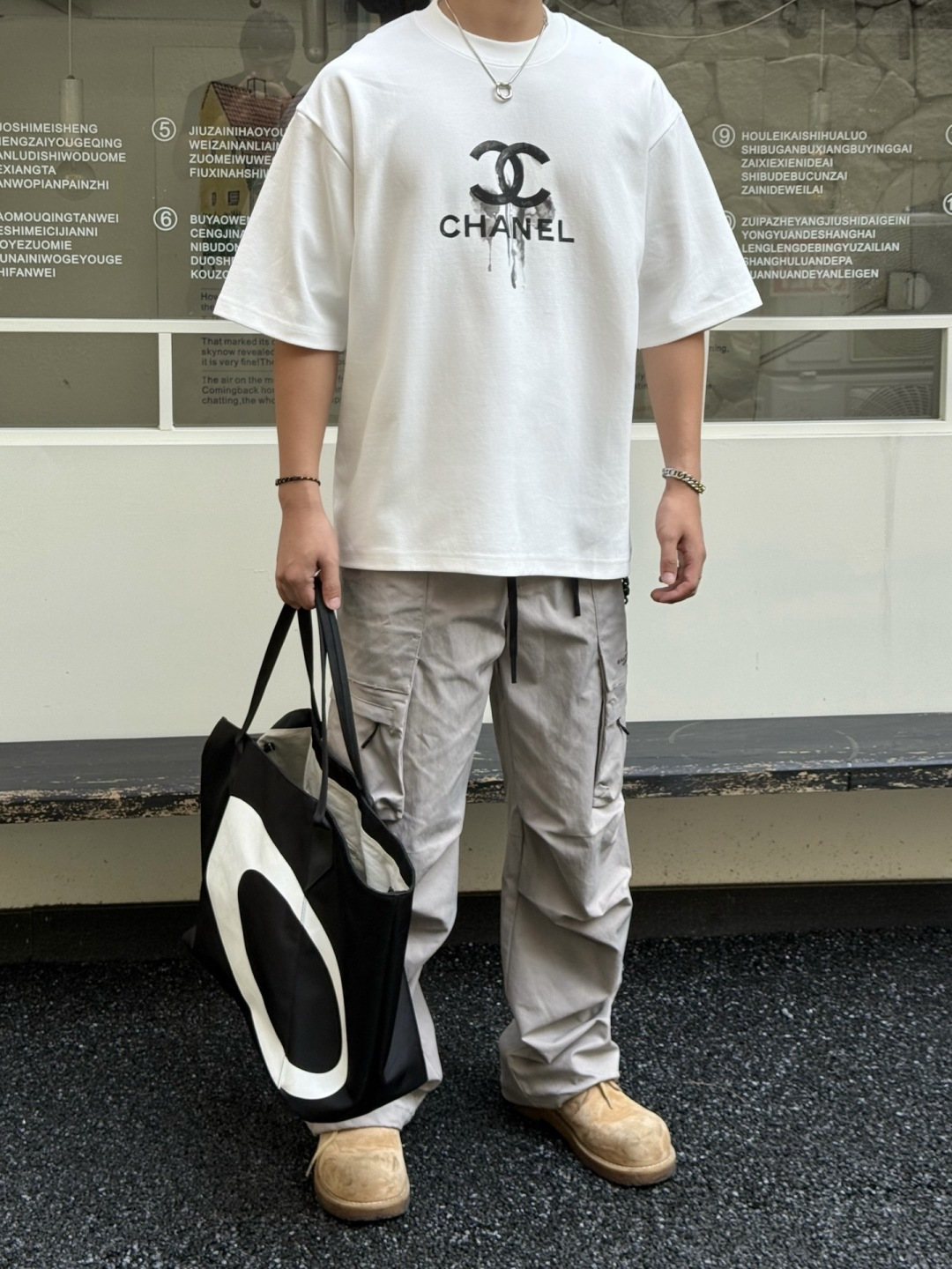 2025新款香奈儿磨破短袖尺码 ：XS S M L XL