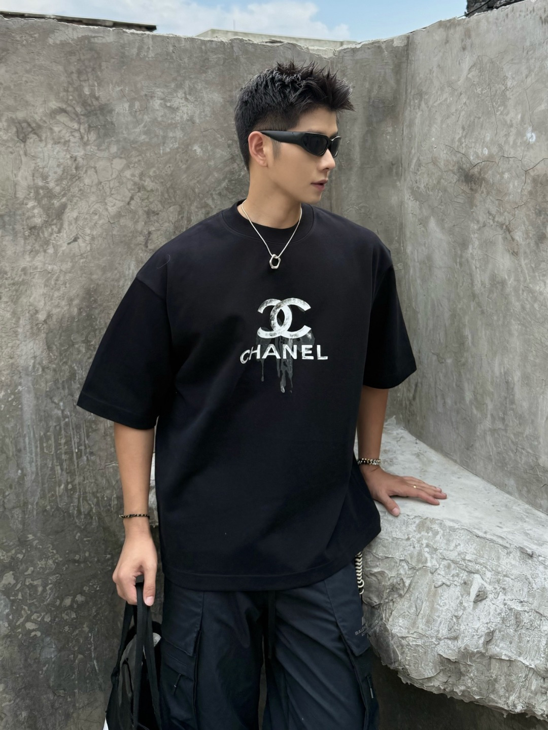 2025新款香奈儿磨破短袖尺码 ：XS S M L XL