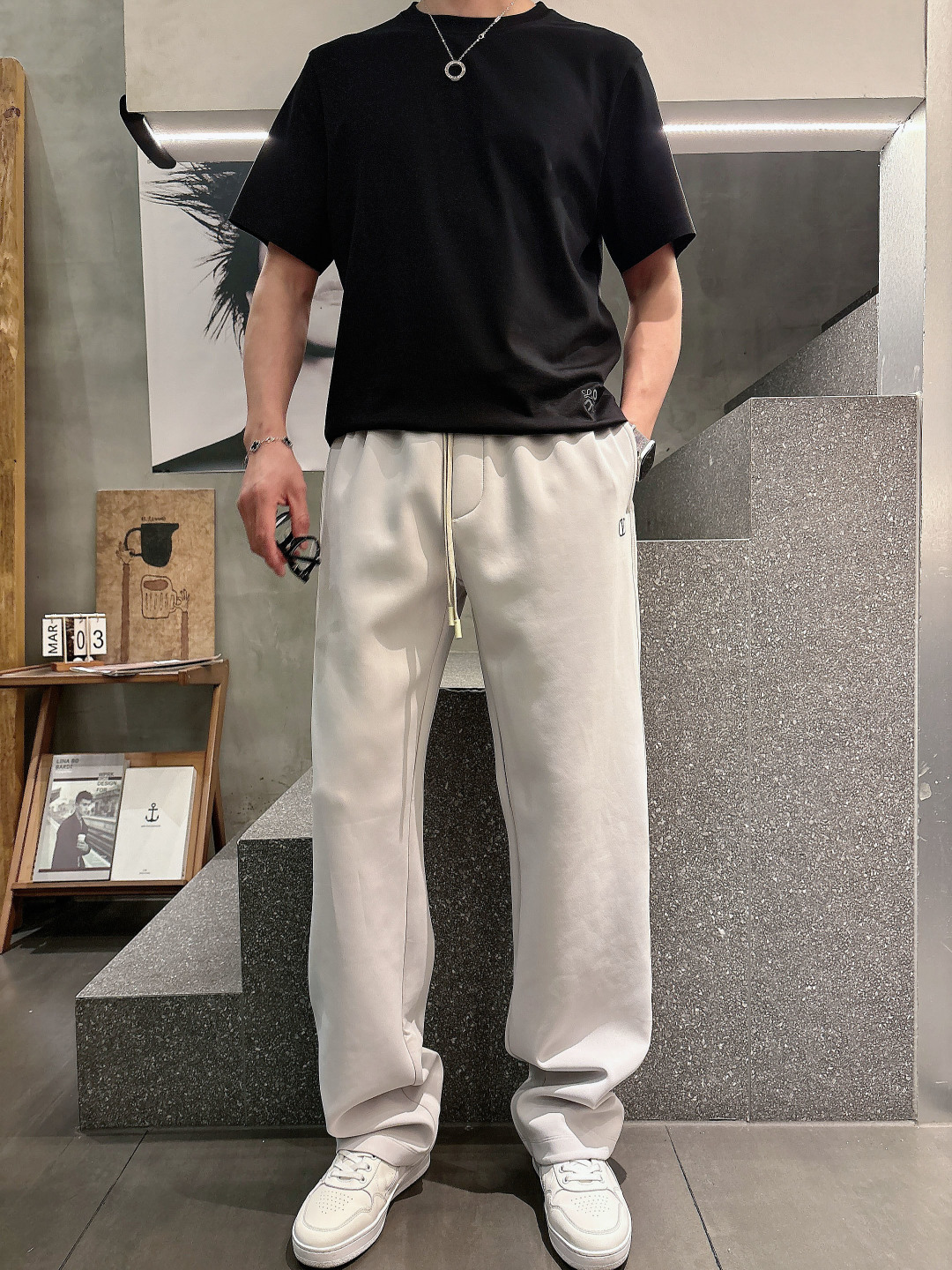 2026 春夏新品 华伦休闲裤颜色： 米色 黑色码数：M-5XL