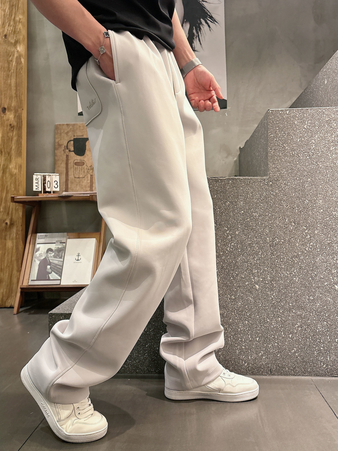 2026 春夏新品 华伦休闲裤颜色： 米色 黑色码数：M-5XL