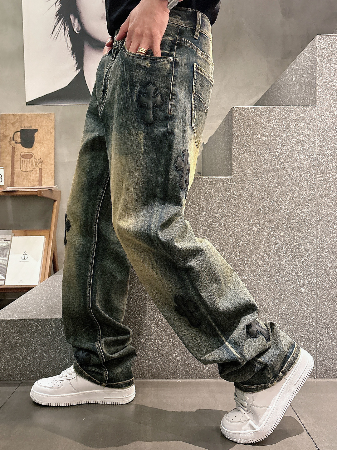 2026 春夏新品 克罗心牛仔裤颜色： 蓝色码数：M-3XL