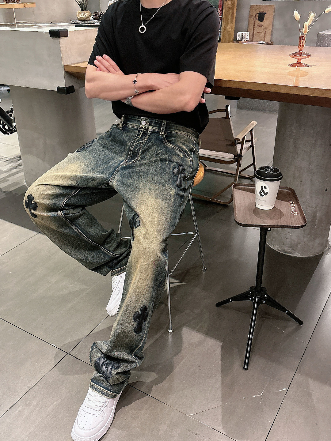 2026 春夏新品 克罗心牛仔裤颜色： 蓝色码数：M-3XL