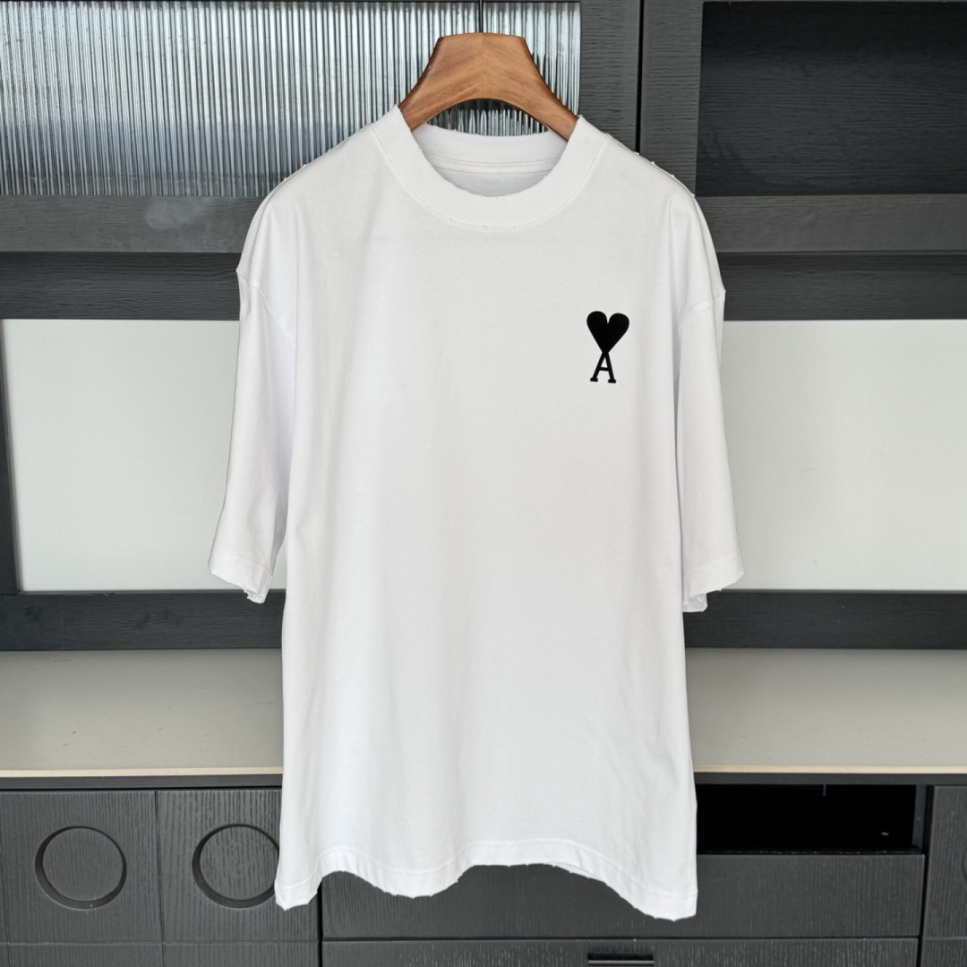 AMI🌟2026年新款春季短袖🆕采用纯棉面料，手感细腻，超级时尚洋气！码数：XS S M L XL 男女