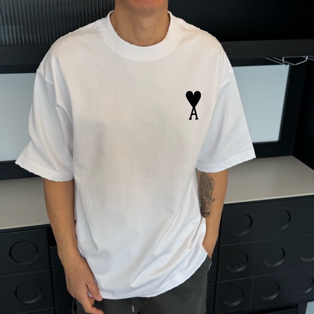 AMI🌟2026年新款春季短袖🆕采用纯棉面料，手感细腻，超级时尚洋气！码数：XS S M L XL 男女