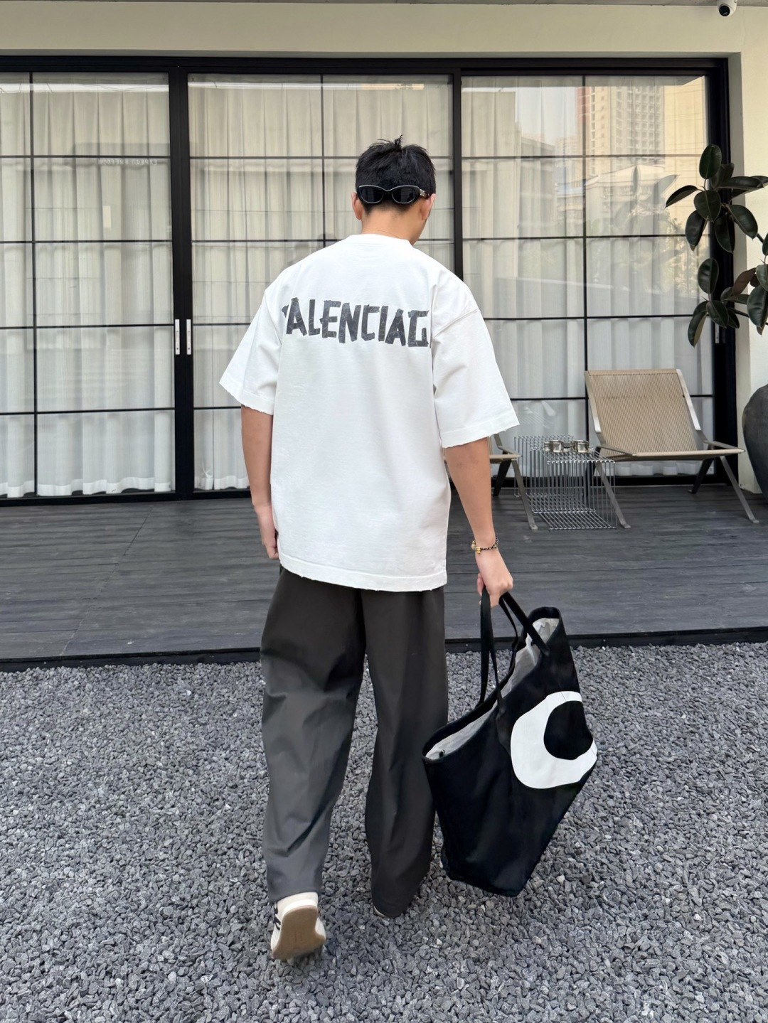 新款春季重磅T恤🆕颜色：黑，白，灰码数：XS-XL款号：52129