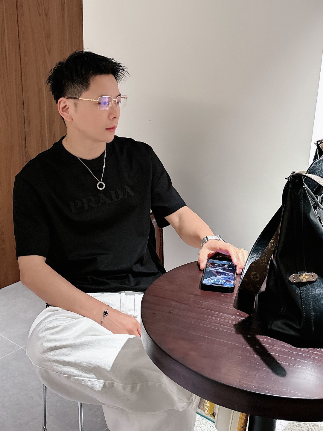 2026春夏新品 普拉达短袖颜色： 白色 石墨灰 黑色码数：M-5XL