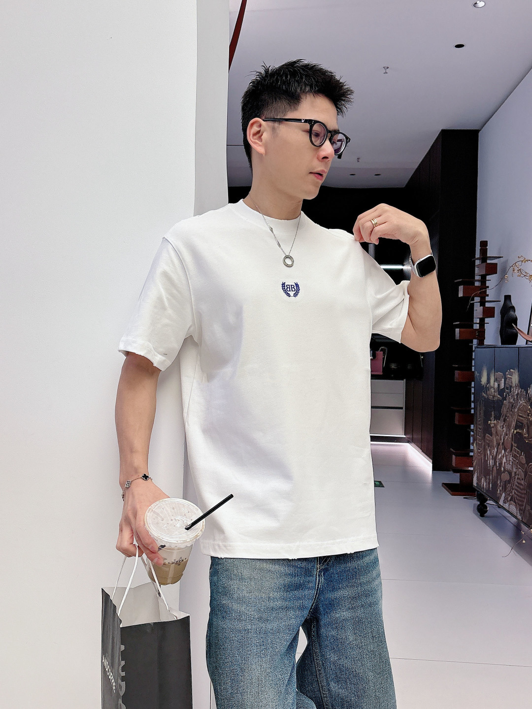 Balenciag 2026春夏系列短袖T恤尺码: M-5XL 微阔版型克重：260克重 成份：100%