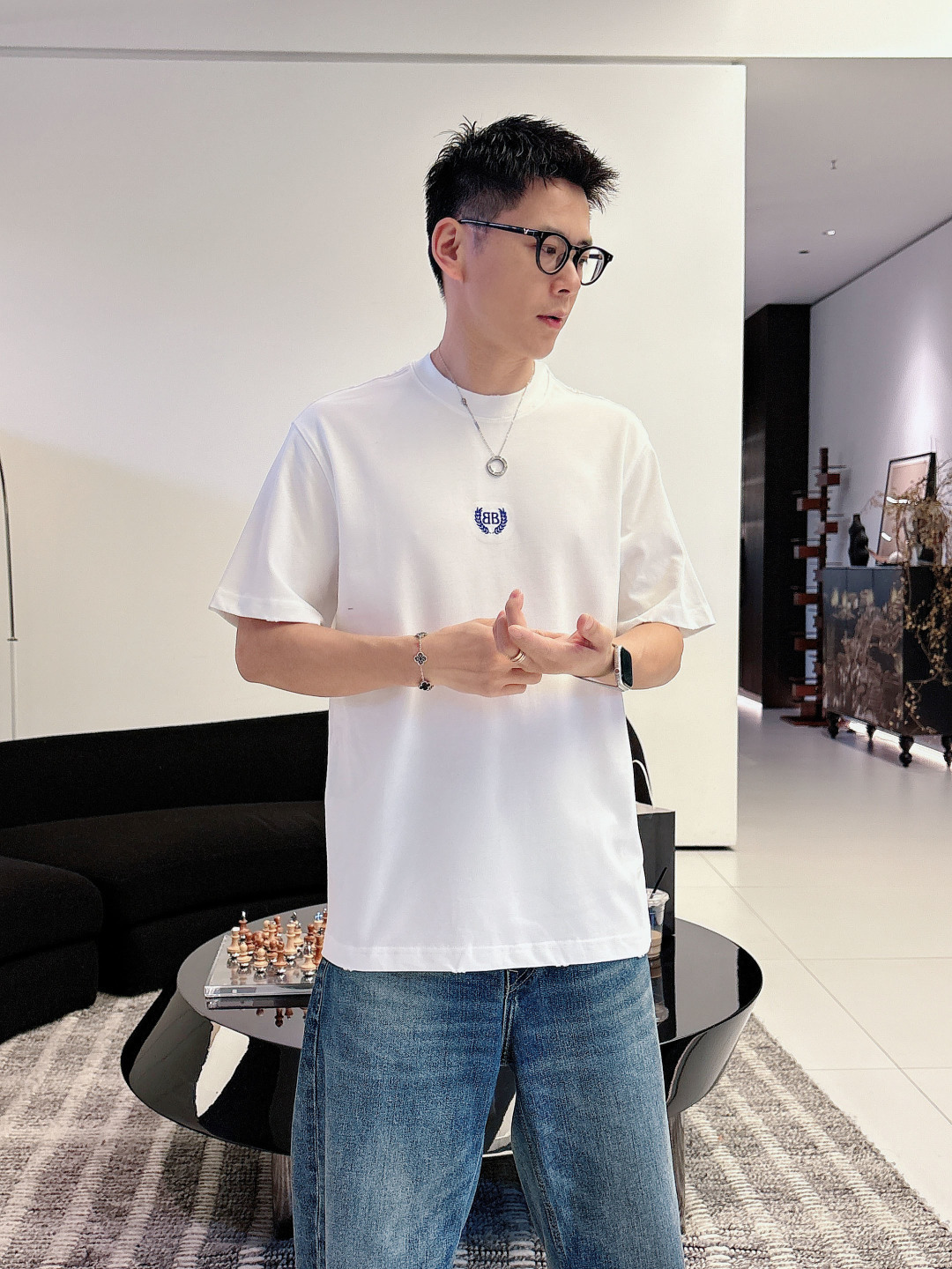 Balenciag 2026春夏系列短袖T恤尺码: M-5XL 微阔版型克重：260克重 成份：100%