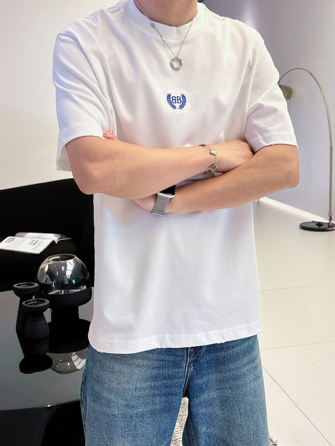 Balenciag 2026春夏系列短袖T恤尺码: M-5XL 微阔版型克重：260克重 成份：100%