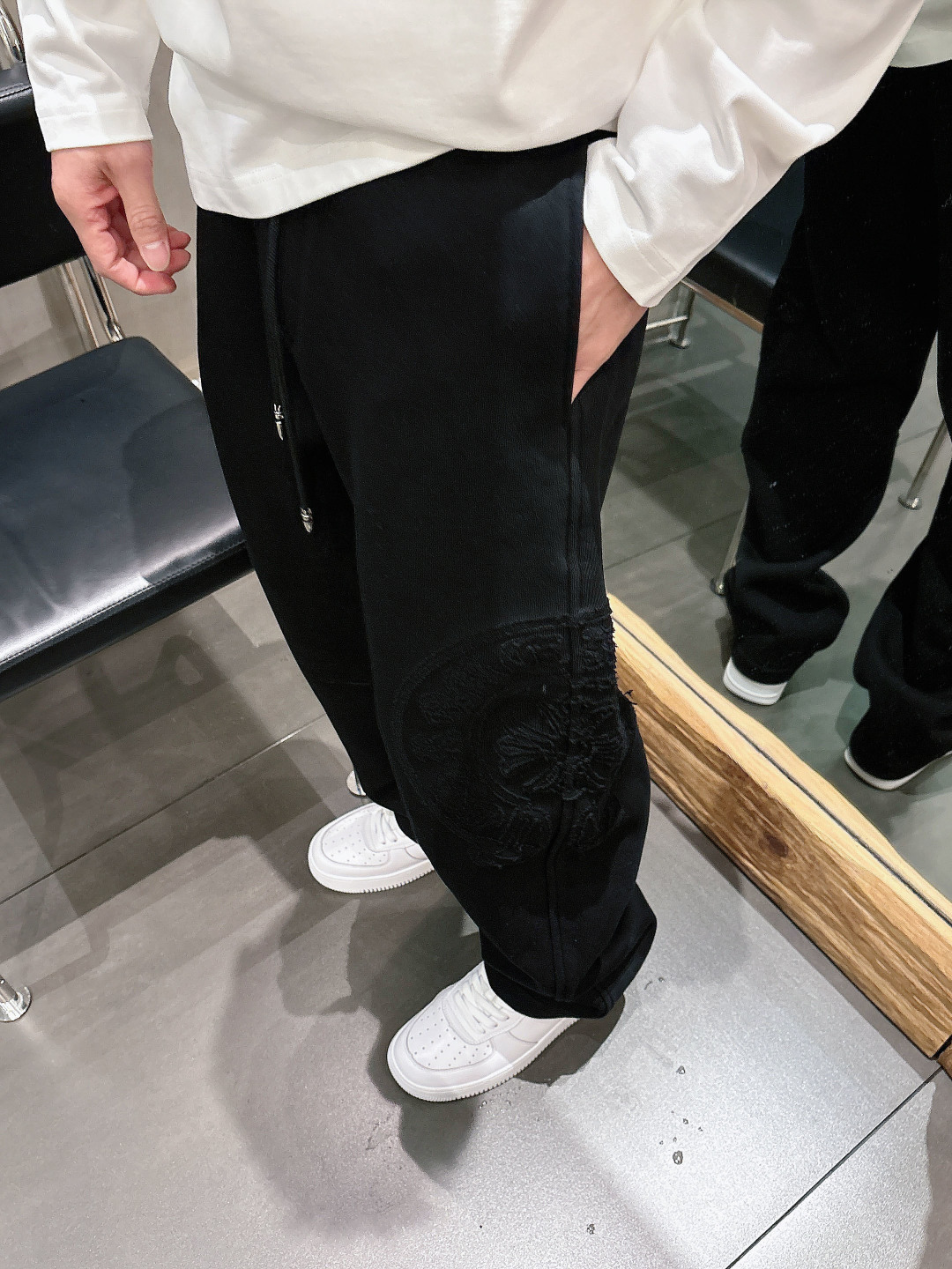 2026新春新款克罗心烧花裤M-3XL