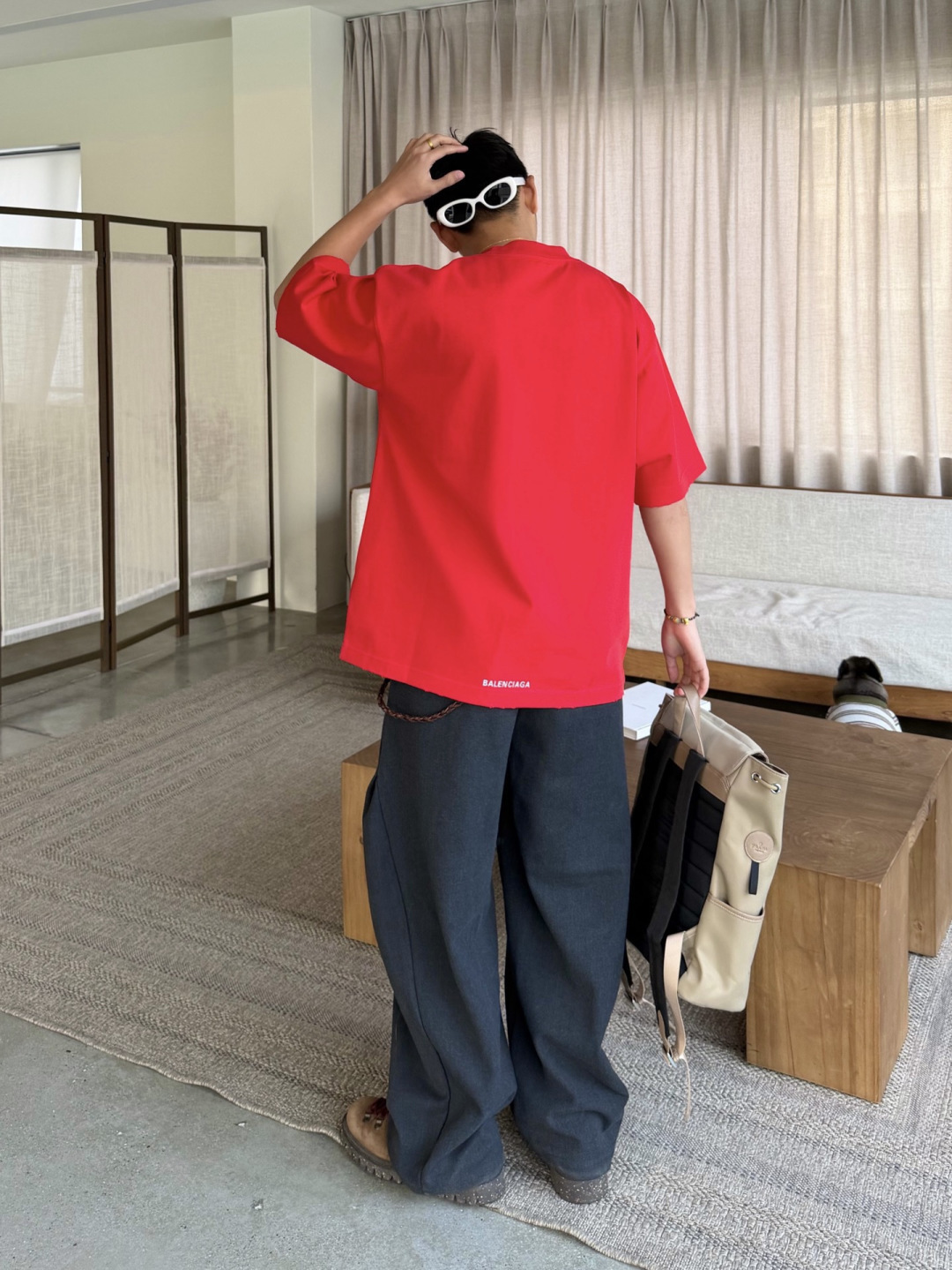 新款春季重磅T恤🆕颜色：黑，白，红码数：XS-XL款号：52135