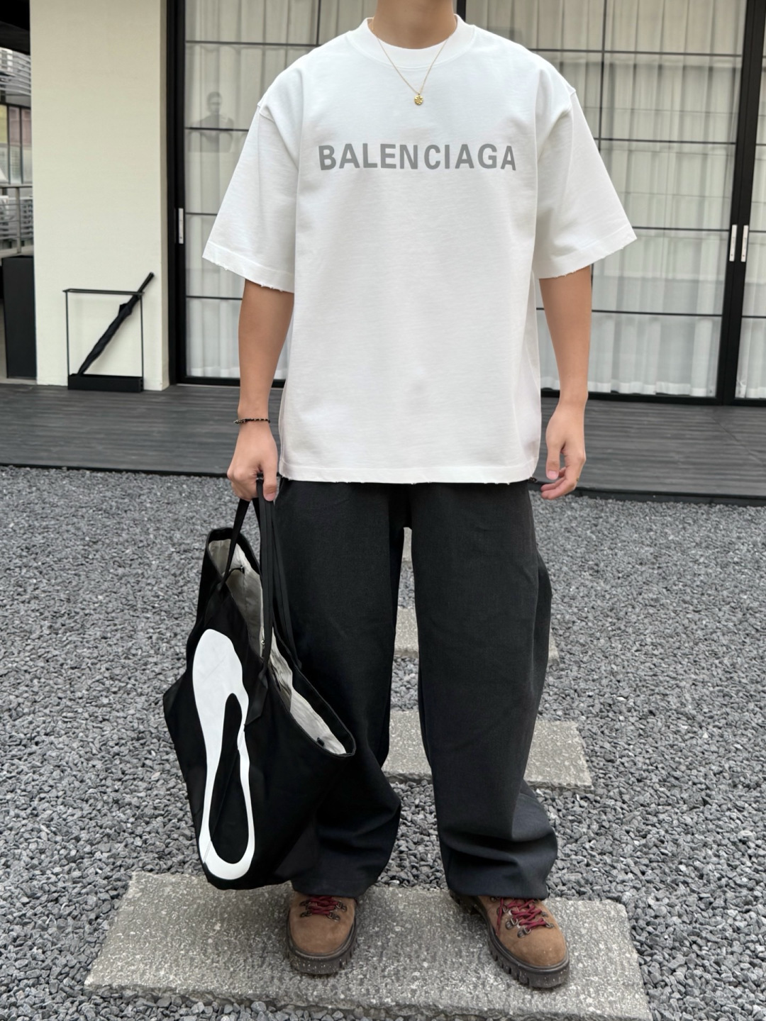 新款春季重磅T恤🆕颜色：黑，白，红码数：XS-XL款号：52135