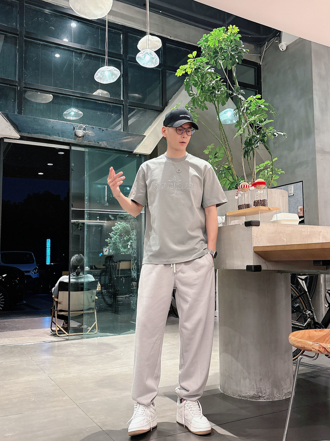 Stone Island 2026春夏短袖系列尺码: M-5XL 微阔版型克重：260克重 潮棉短袖成份