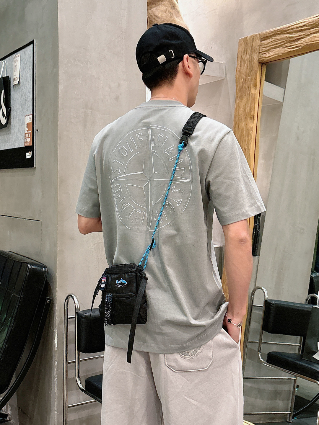 Stone Island 2026春夏短袖系列尺码: M-5XL 微阔版型克重：260克重 潮棉短袖成份