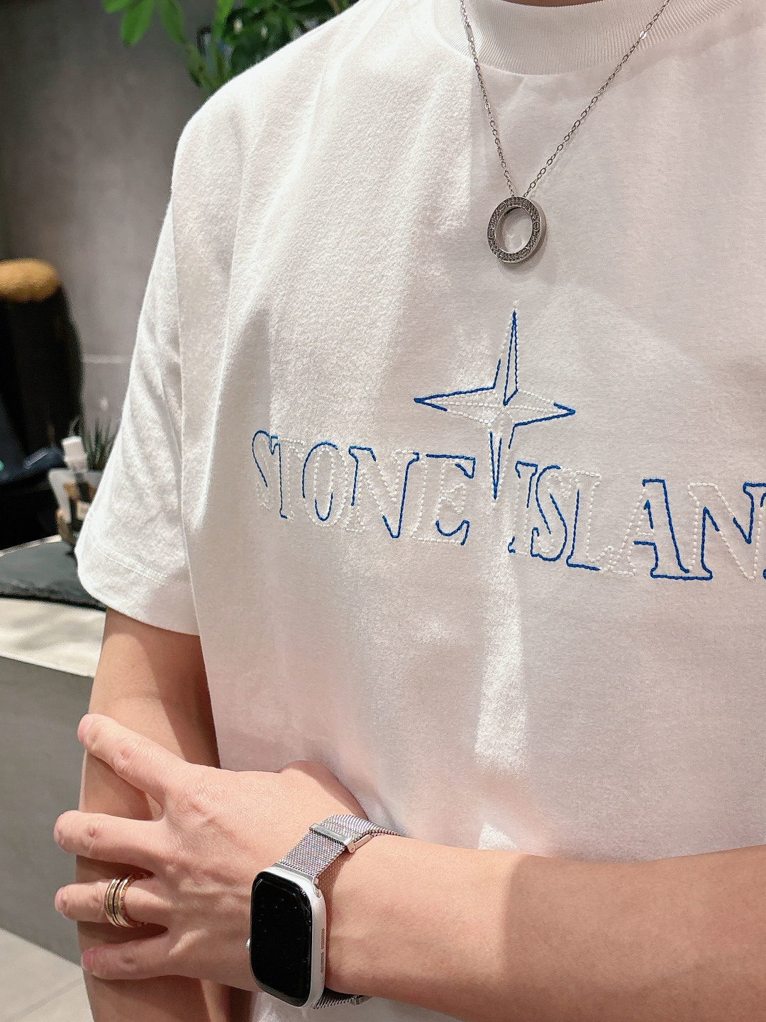 Stone Island 2026春夏短袖系列尺码: M-5XL 微阔版型克重：260克重 潮棉短袖成份