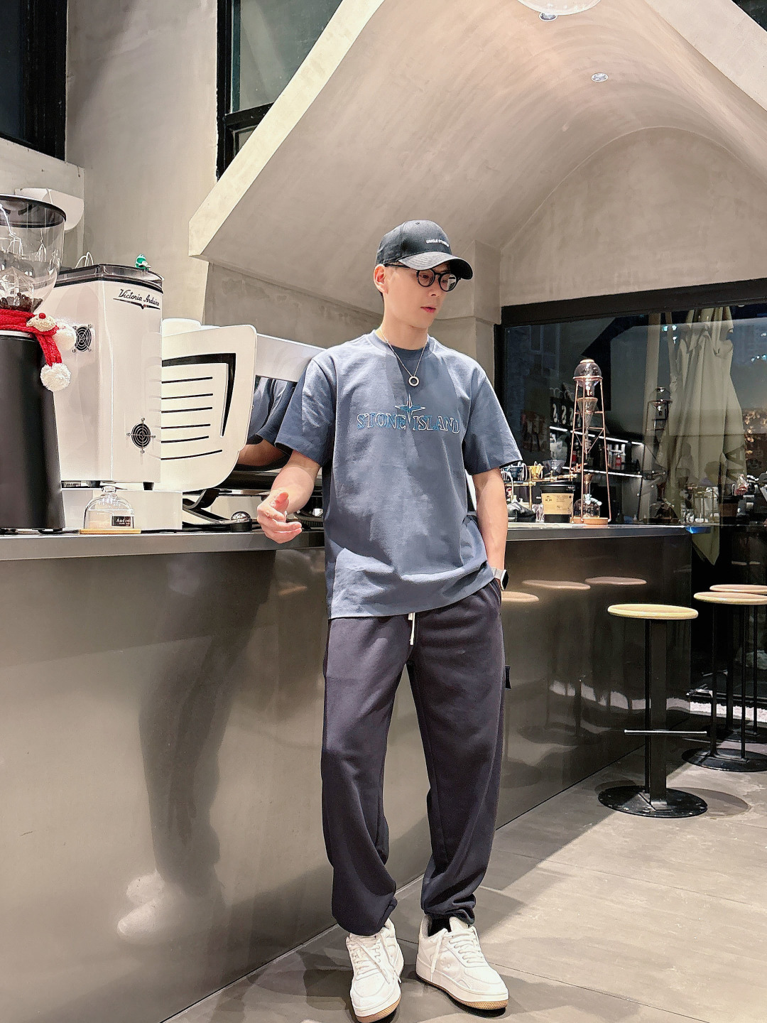 Stone Island 2026春夏短袖系列尺码: M-5XL 微阔版型克重：260克重 潮棉短袖成份