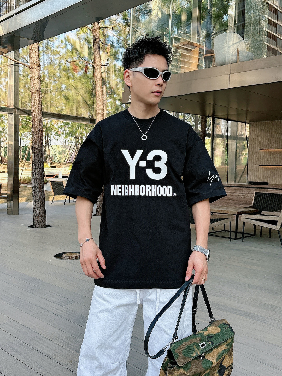 (高版本）Y-3山本耀司 26春夏新品宽松版型短袖T恤，采用定制340g高克重棉面料，非常有质感，袖口下