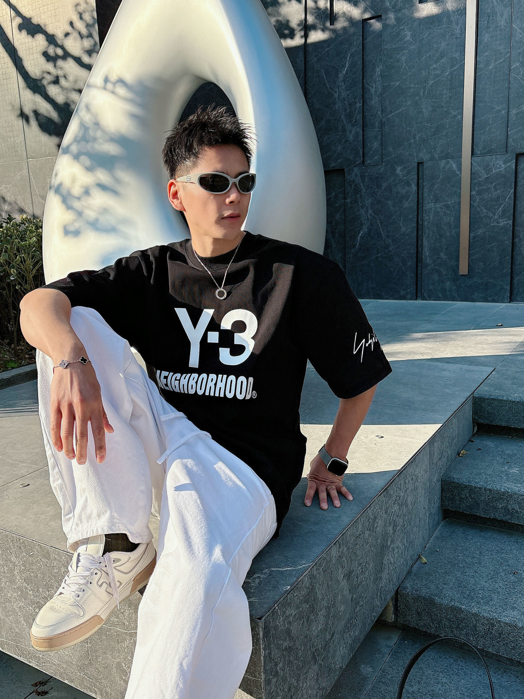 (高版本）Y-3山本耀司 26春夏新品宽松版型短袖T恤，采用定制340g高克重棉面料，非常有质感，袖口下