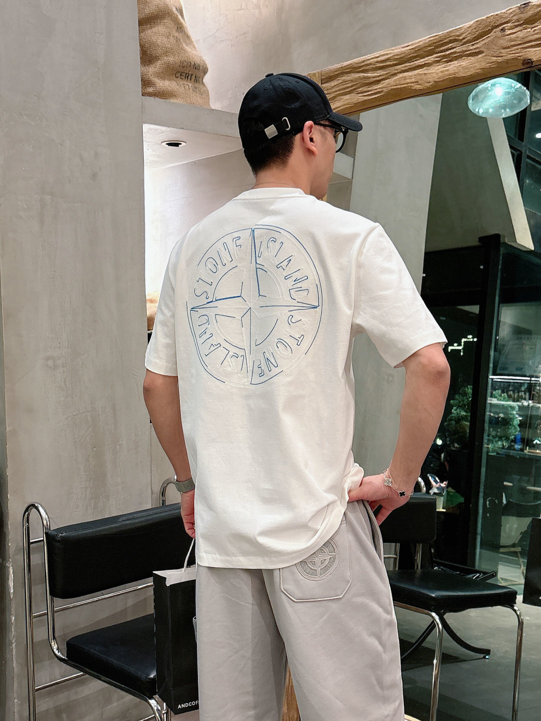 Stone Island 2026春夏短袖系列尺码: M-5XL 微阔版型克重：260克重 潮棉短袖成份