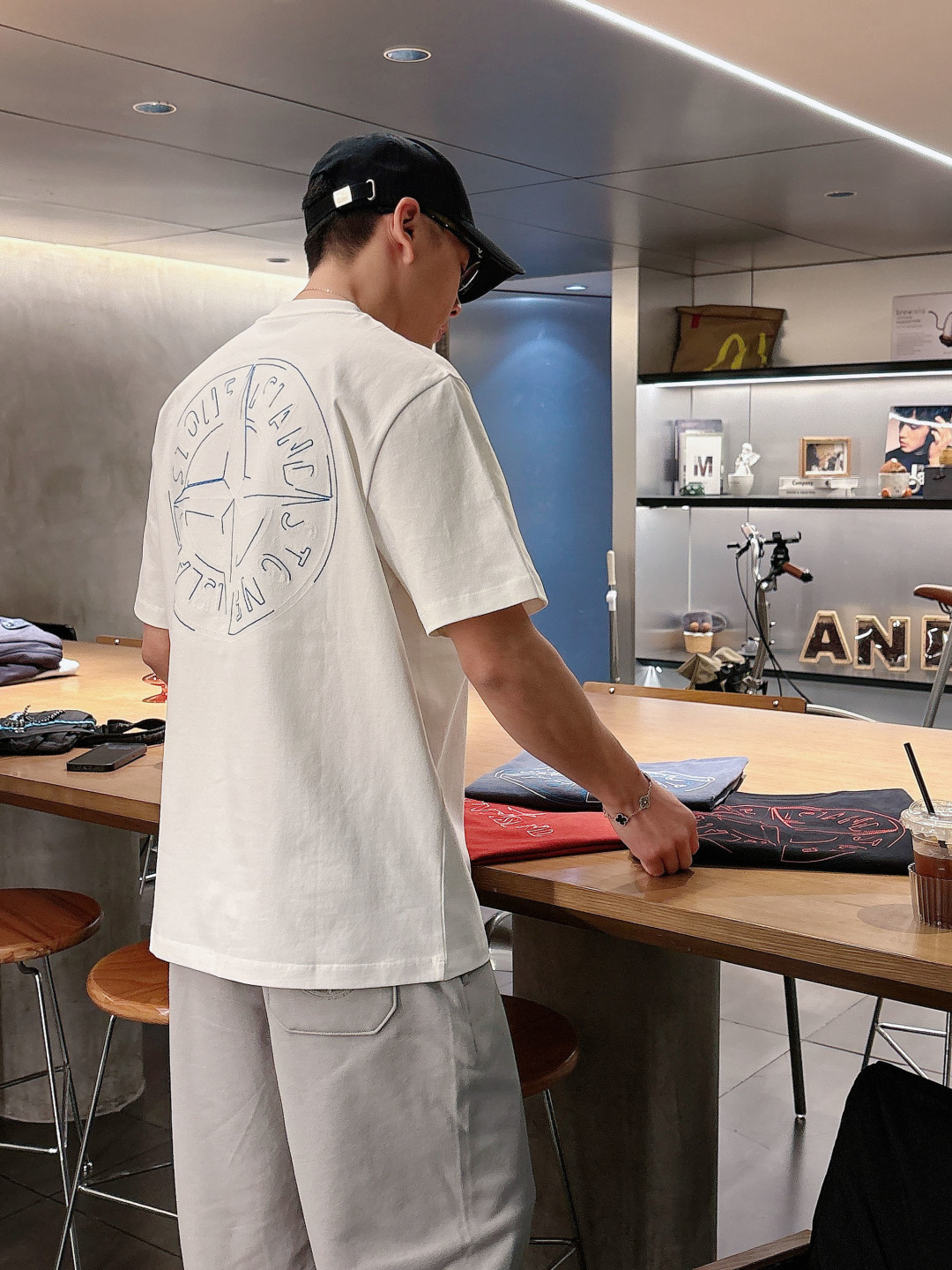 Stone Island 2026春夏短袖系列尺码: M-5XL 微阔版型克重：260克重 潮棉短袖成份