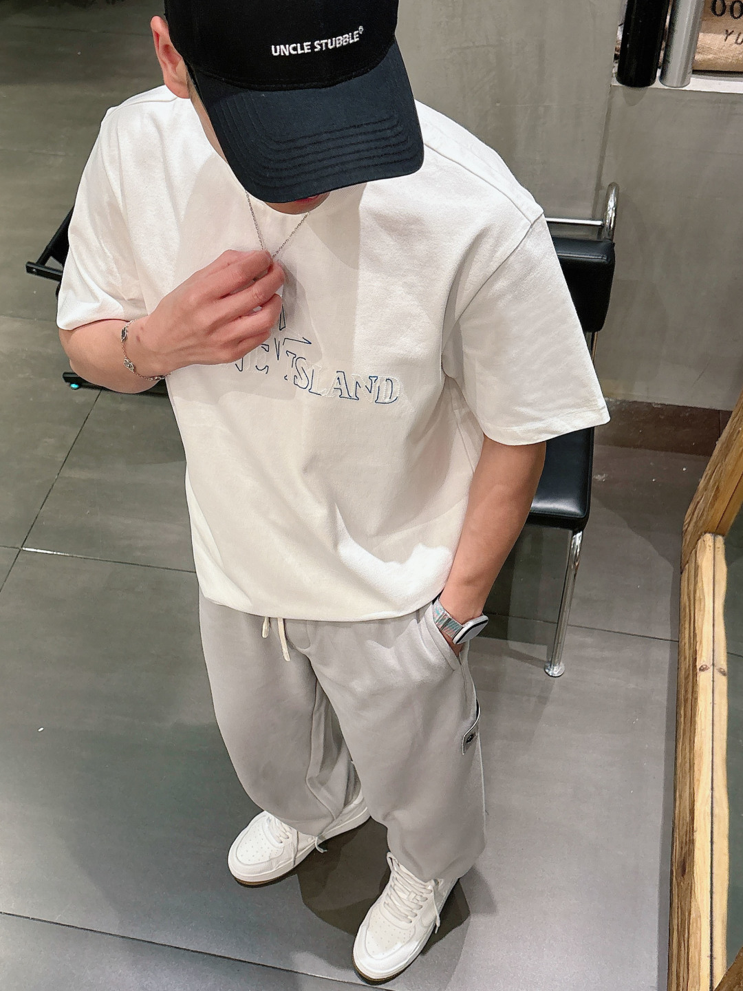 Stone Island 2026春夏短袖系列尺码: M-5XL 微阔版型克重：260克重 潮棉短袖成份