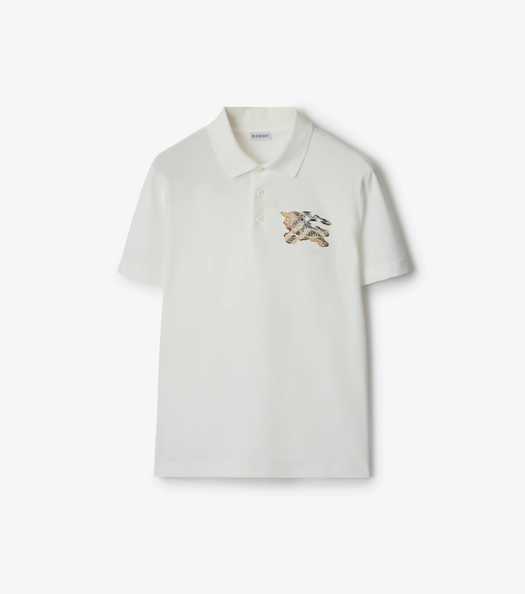 Burberry.巴宝莉 SS26春夏新品马术骑士格纹徽标 Polo衫，以最简约的形式呈现，体现了休闲雅