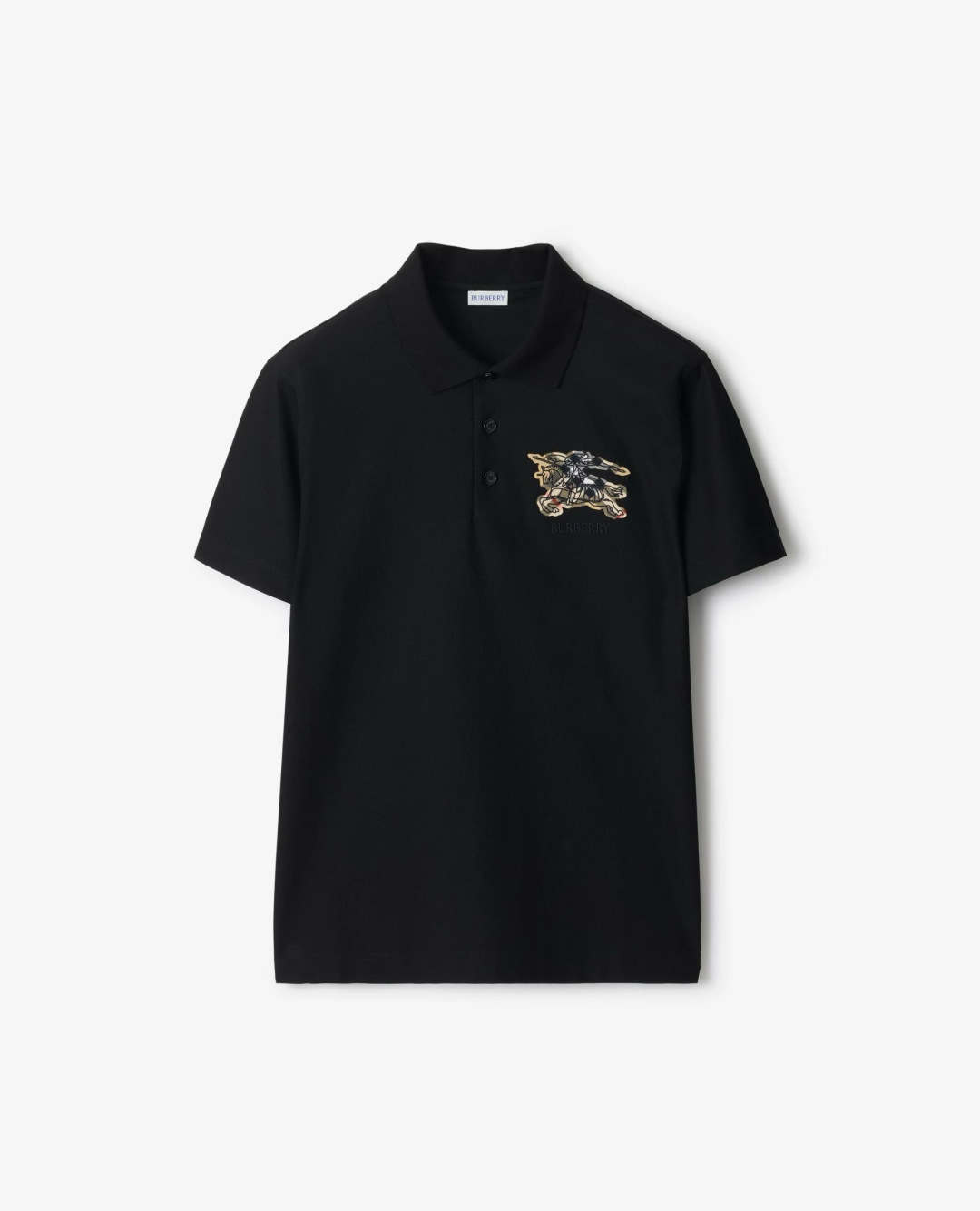 Burberry.巴宝莉 SS26春夏新品马术骑士格纹徽标 Polo衫，以最简约的形式呈现，体现了休闲雅
