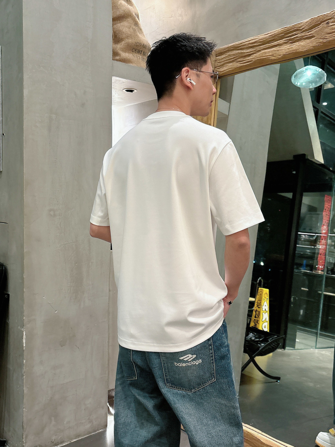 2026 春夏新品 D家短袖颜色： 白色 黑色 金铜色码数：M-5XL