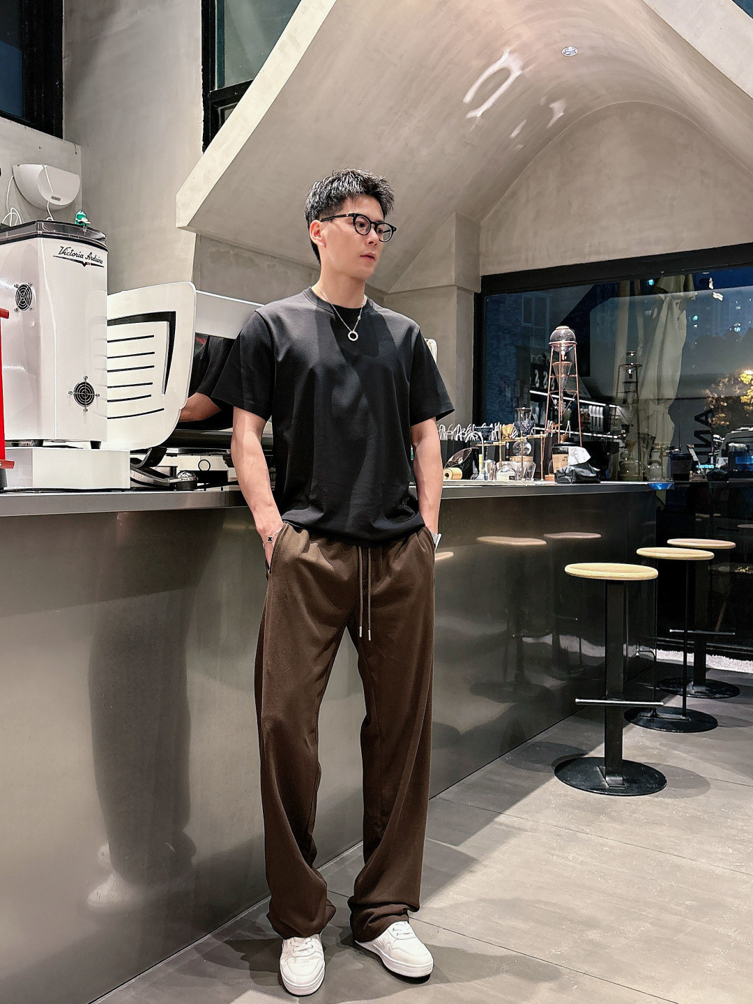 2026 春夏新品 G家休闲裤颜色： 黑色 咖色码数：M-5XL