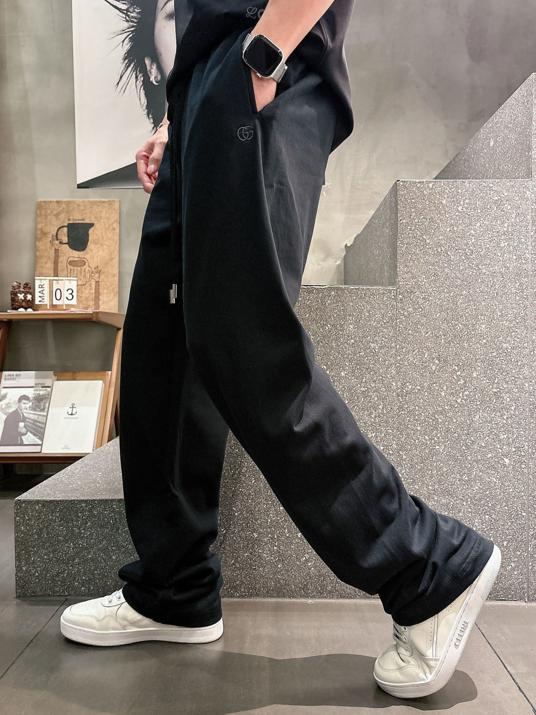 2026 春夏新品 G家休闲裤颜色： 黑色 咖色码数：M-5XL