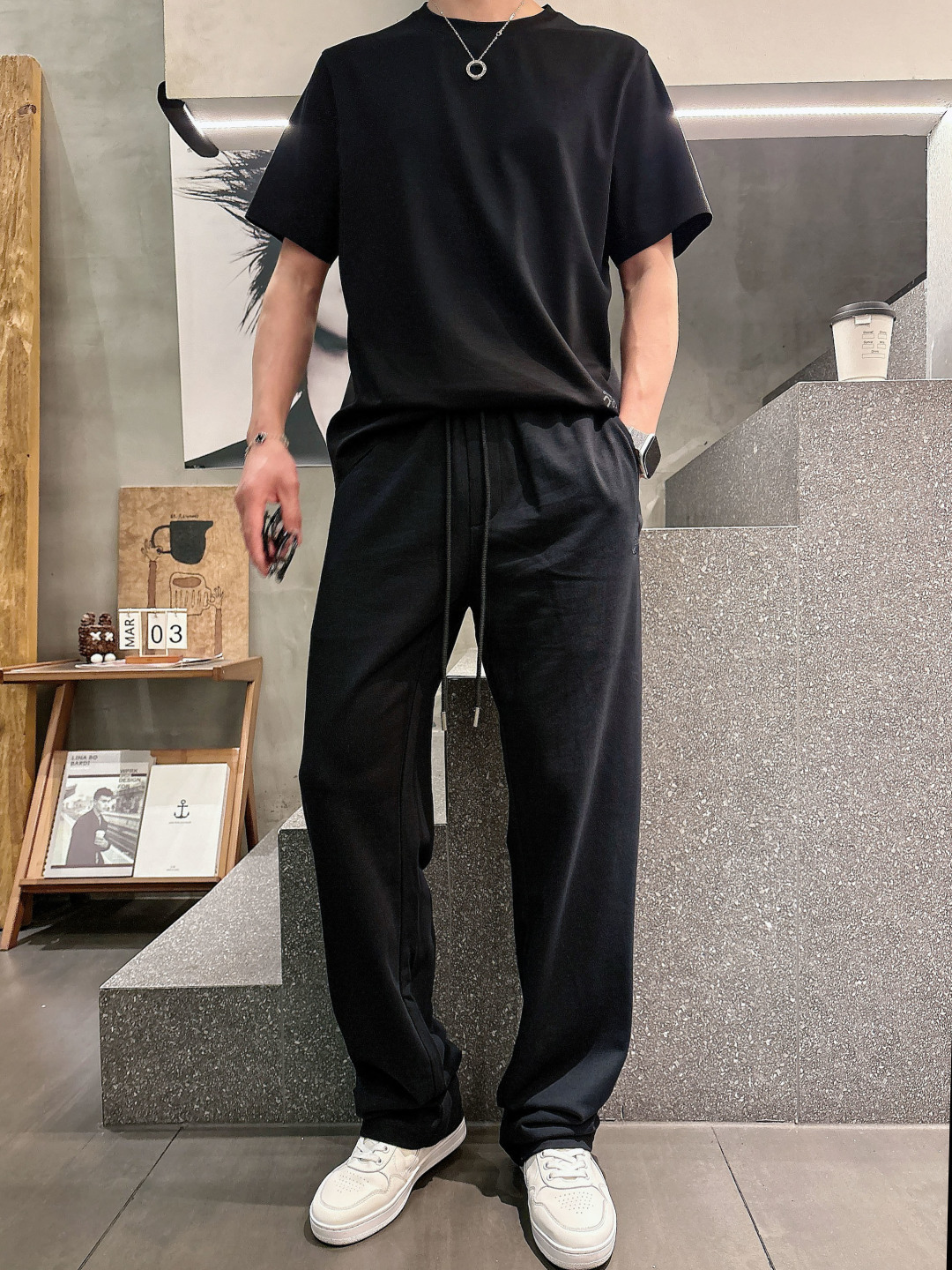 2026 春夏新品 G家休闲裤颜色： 黑色 咖色码数：M-5XL