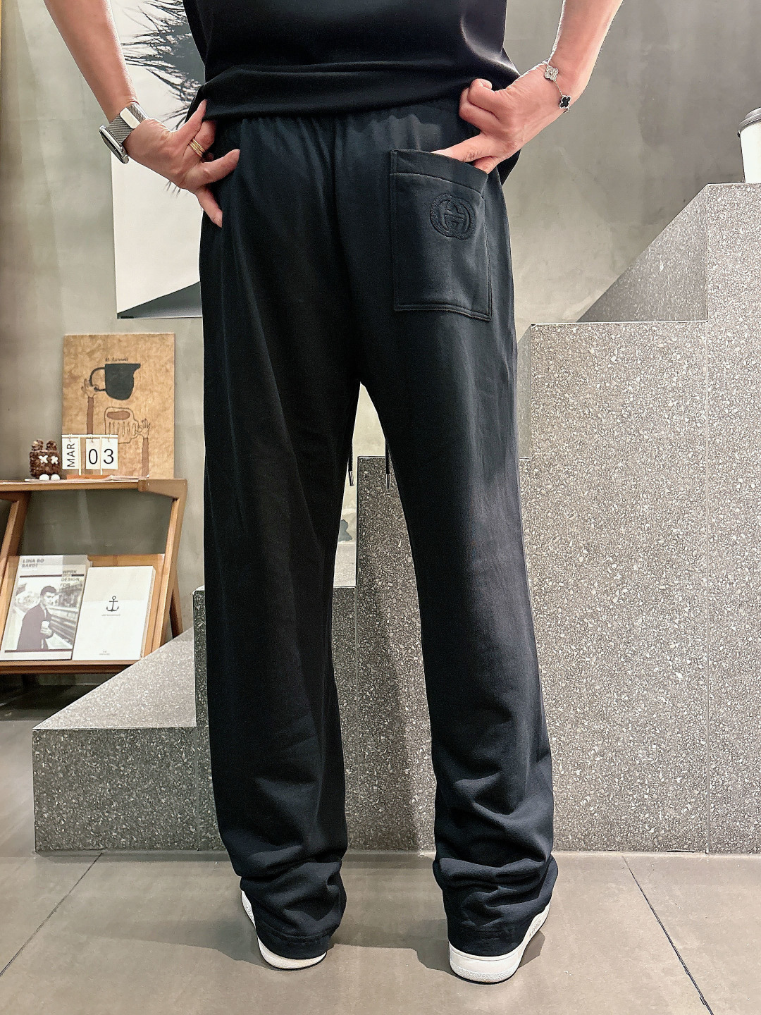 2026 春夏新品 G家休闲裤颜色： 黑色 咖色码数：M-5XL