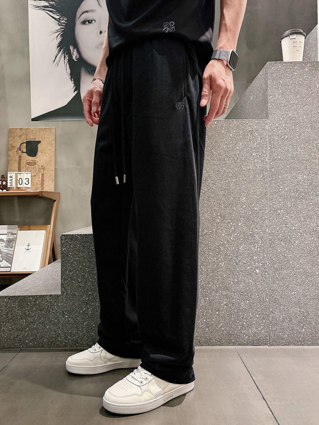 2026 春夏新品 G家休闲裤颜色： 黑色 咖色码数：M-5XL