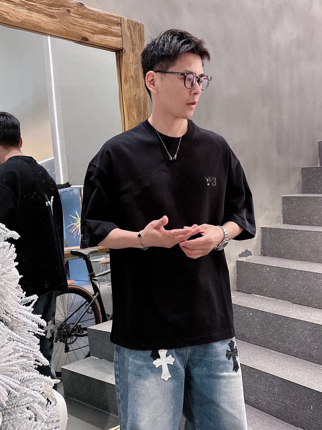 2026春夏新款Y-3短袖 尺码：XS-XL 微阔板型