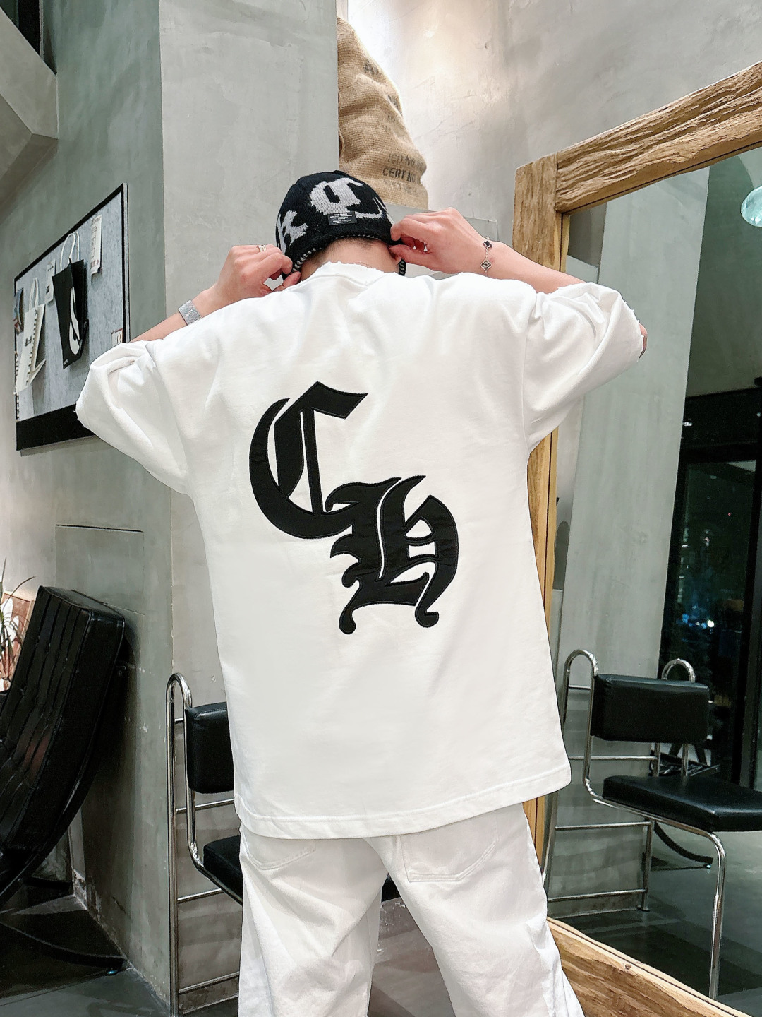 2026春夏新款克罗心刺绣短袖尺码 XS S M L XL