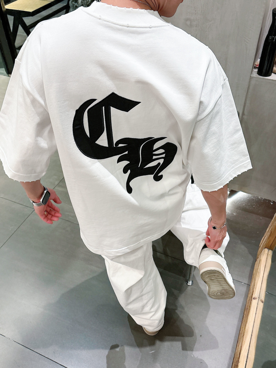 2026春夏新款克罗心刺绣短袖尺码 XS S M L XL