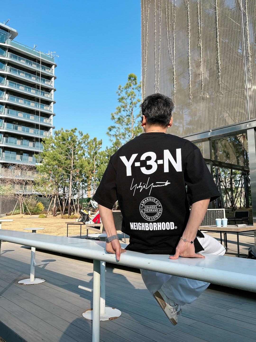 -(高版本）Y-3山本耀司 26春夏新品宽松版型短袖T恤，采用定制340g高克重棉面料，非常有质感，袖口