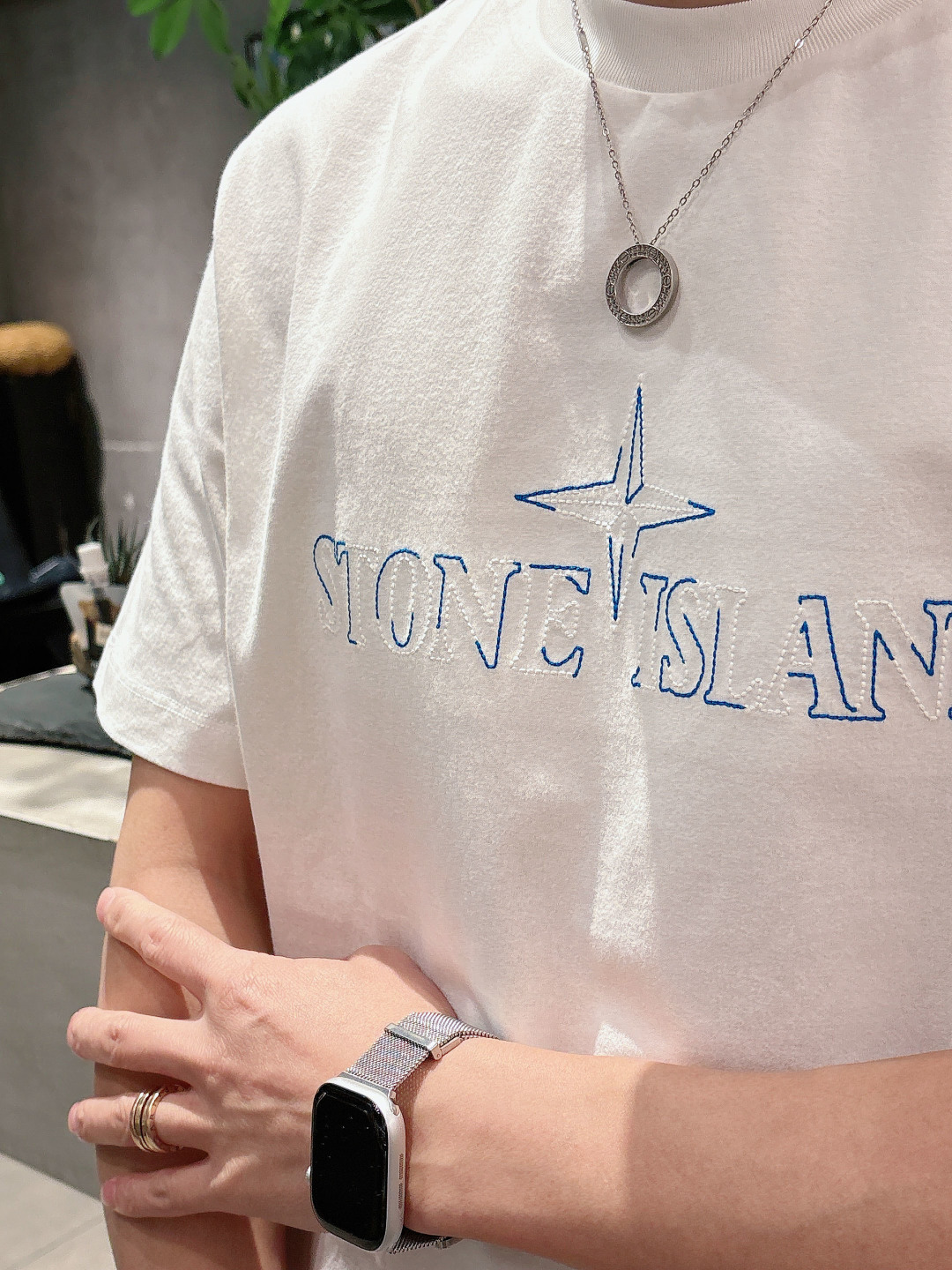 Stone Island 2026春夏短袖系列尺码: M-5XL 微阔版型克重：260克重 潮棉短袖成份