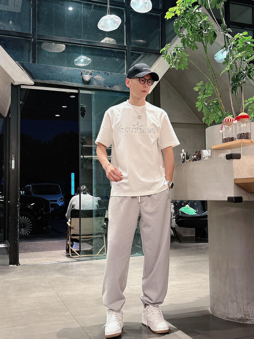 Stone Island 2026春夏短袖系列尺码: M-5XL 微阔版型克重：260克重 潮棉短袖成份