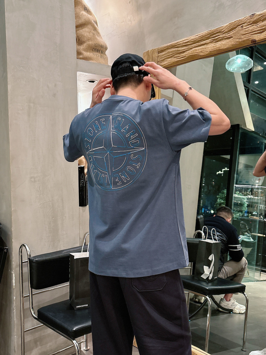 Stone Island 2026春夏短袖系列尺码: M-5XL 微阔版型克重：260克重 潮棉短袖成份