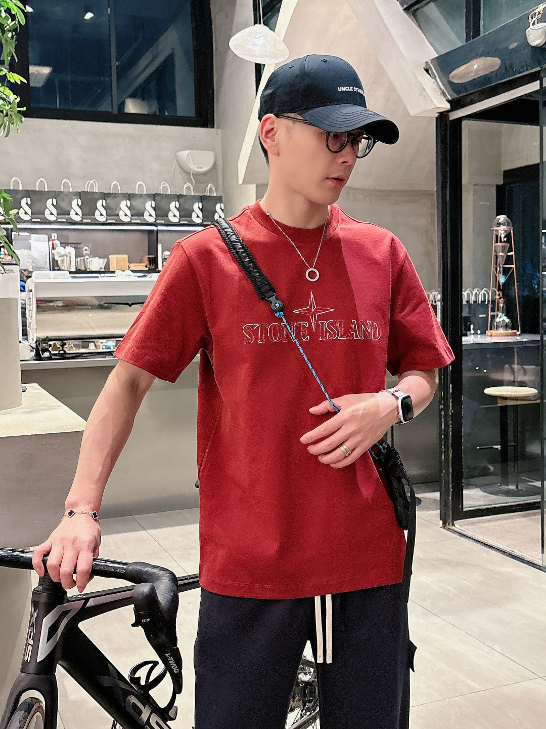 Stone Island 2026春夏短袖系列尺码: M-5XL 微阔版型克重：260克重 潮棉短袖成份